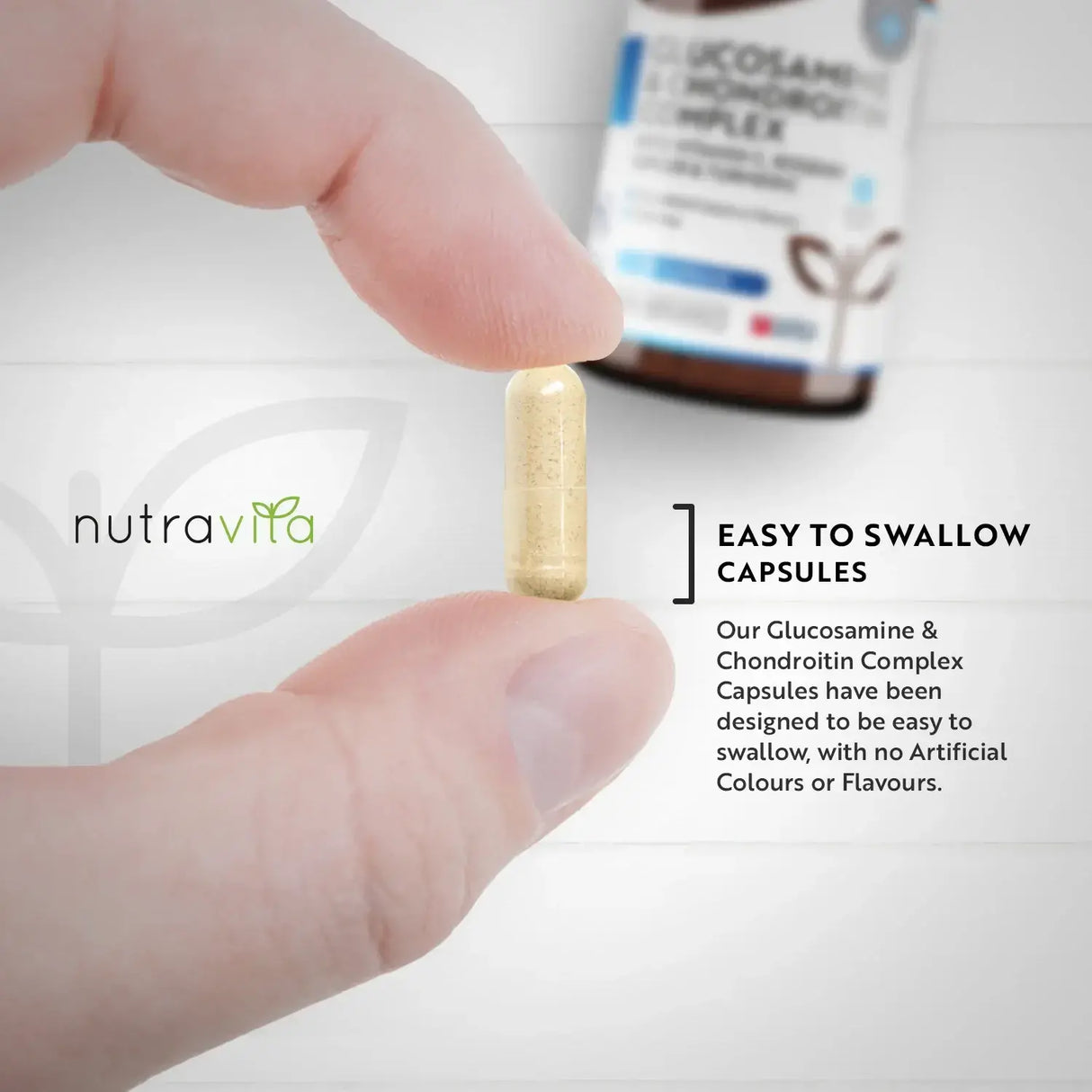 Γλυκοζαμίνη Χονδροϊτίνη /180 κάψουλες, 90 ημέρες/ με Κουρκουμάς, Τζίντζερ & Βιταμίνη C <tc>Nutravita</tc>
