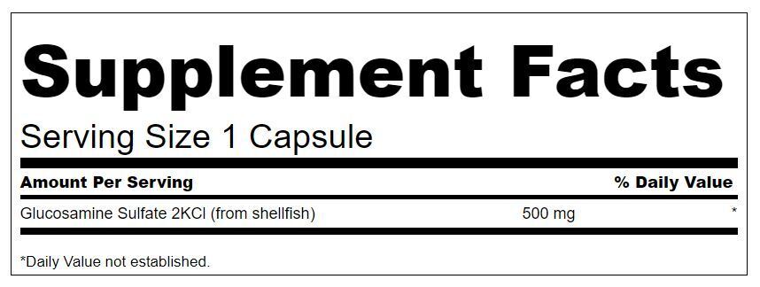Θειική γλυκοζαμίνη 2kcl 500 mg - 250 κάψουλες