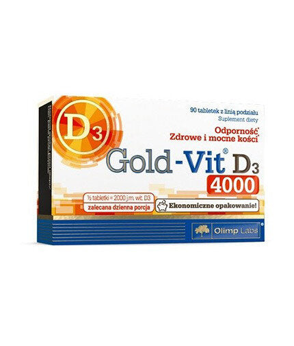 Χρυσό - Βιταμίνη D3 90 Δισκία <tc>Olimp</tc>
