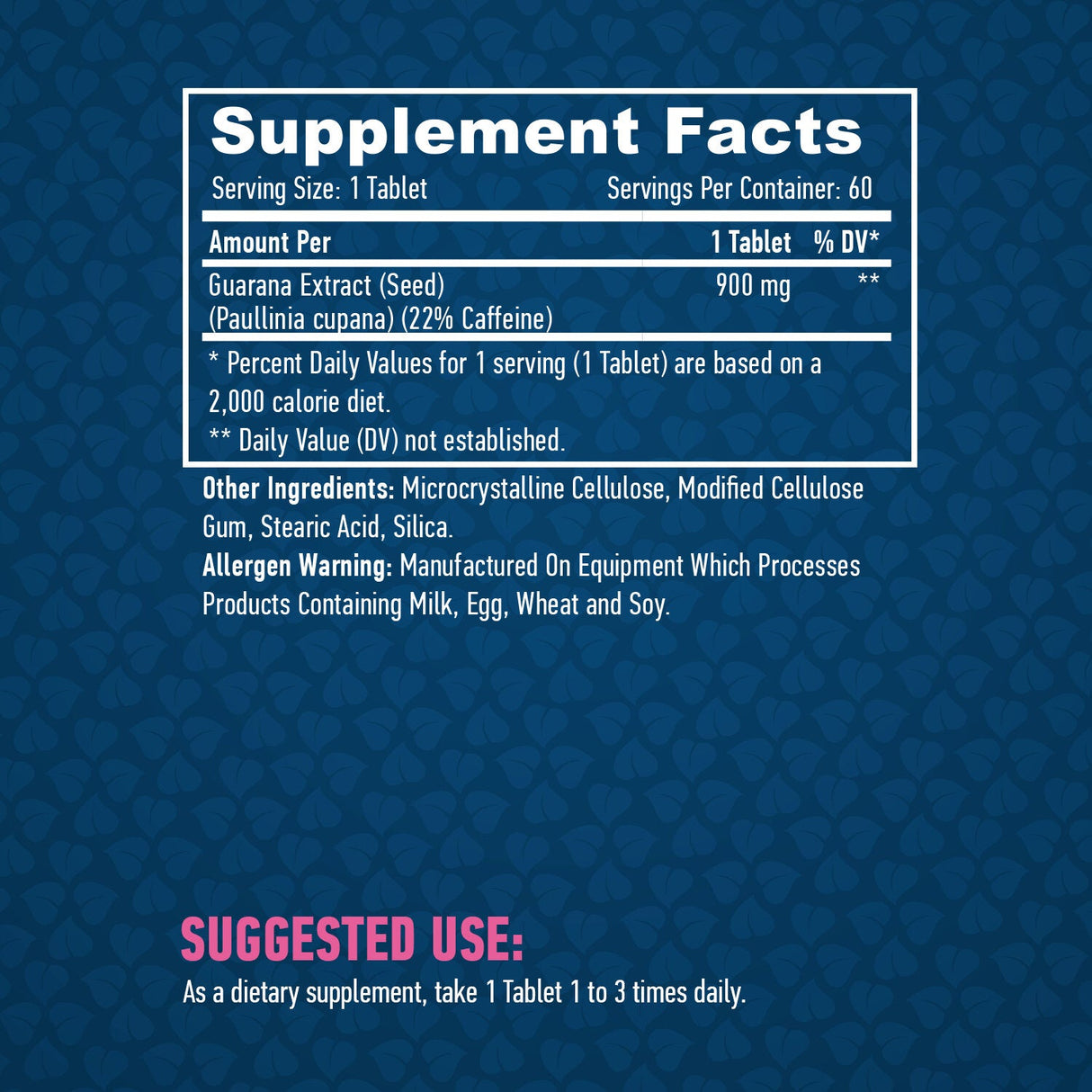 Καρτέλες Guarana 900mg/60.