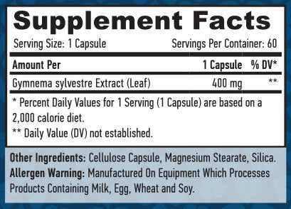 Gymnema Sylvestre Leaf 400mg./60 VCAP