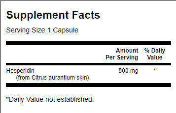 Hesperidin 500 mg - 60 κάψουλες