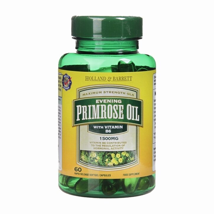 Υψηλή αντοχή κρύο πιεσμένο | Λάδι βραδινού Primrose 1500 mg - 60 κάψουλες