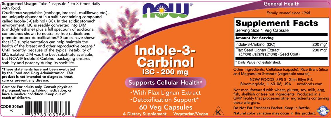 Indole-3-Carbinol (I3C) 200 mg-60 κάψουλες