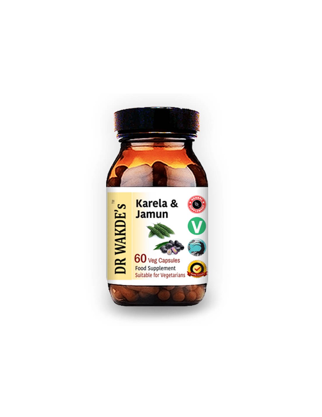 Karela & Jamun (Karela & Jamun) - Για τον έλεγχο του διαβήτη και τη μείωση του σακχάρου στο αίμα, 60 κάψουλες