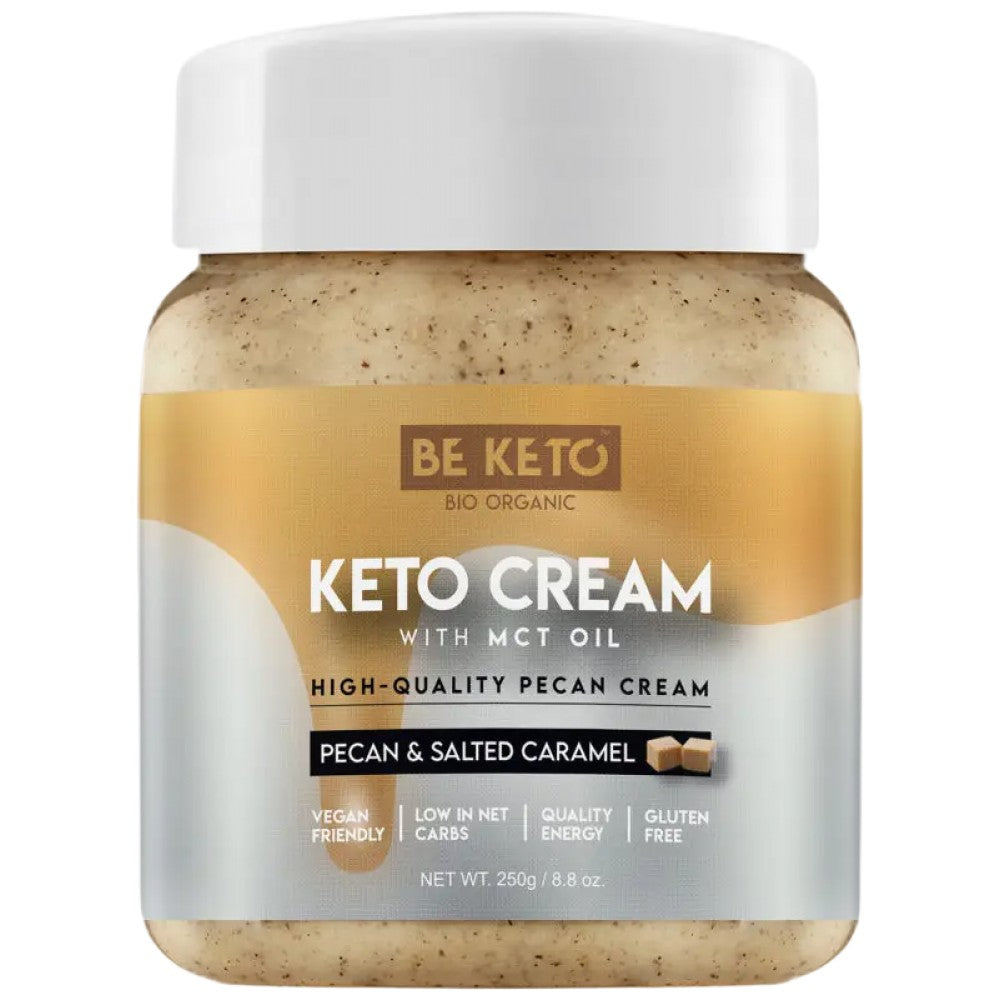 Κέτο κρέμα | Pecan & Salted Caramel + MCT - 250 γραμμάρια
