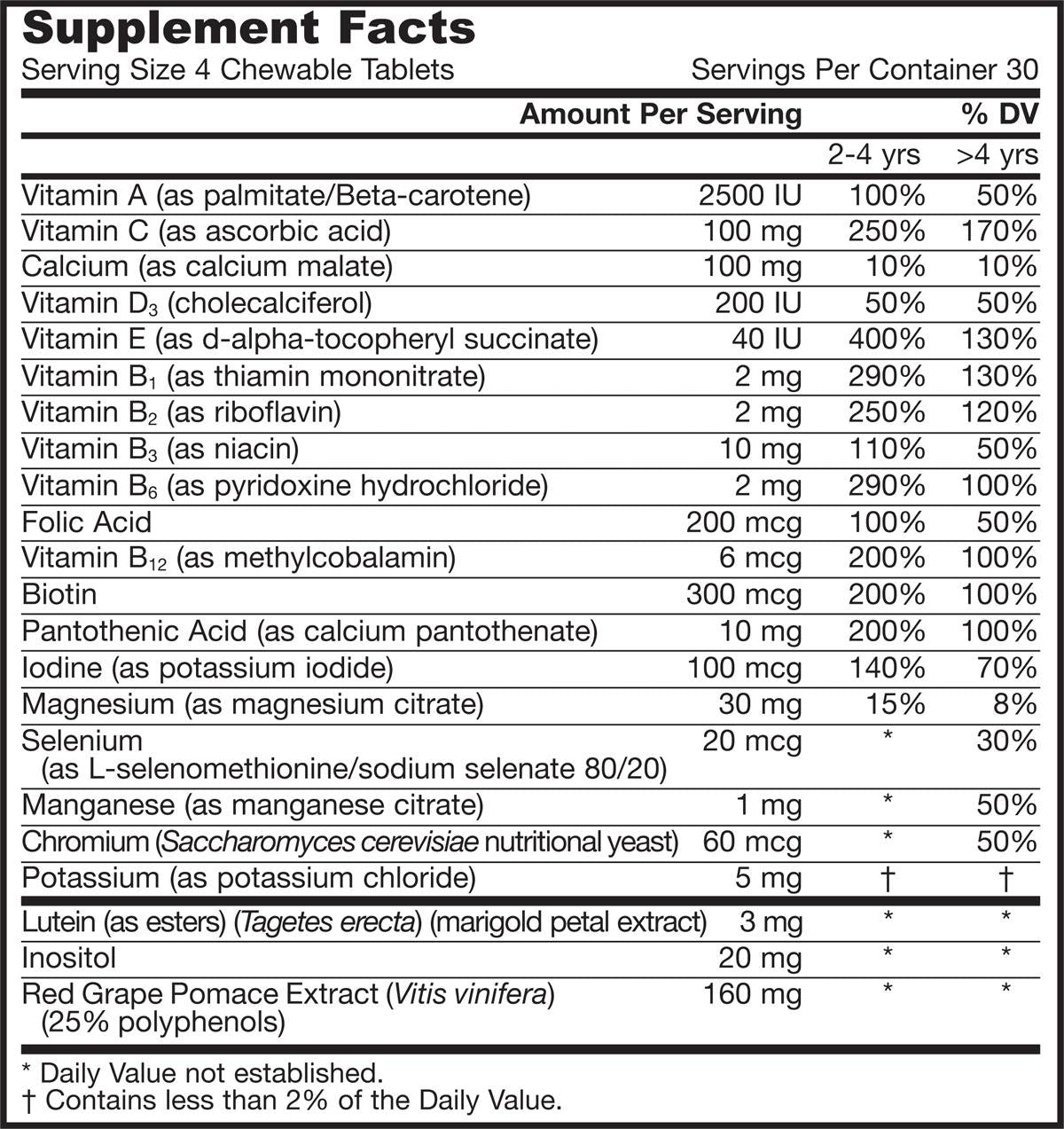 Kid Bear® Kids Multi 120 Chewable Tablet