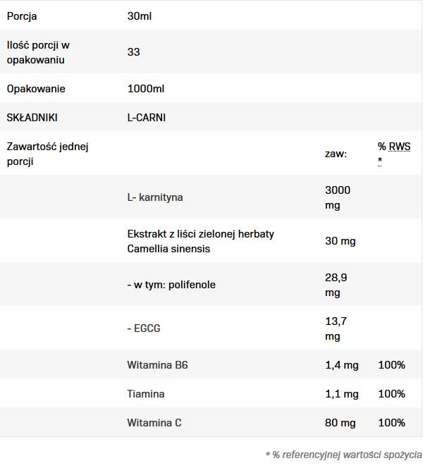 L-Carni Liquid | L -καρνιτίνη - 1000 ml