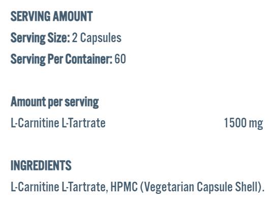 L -Carnitine 1500 - 120 κάψουλες