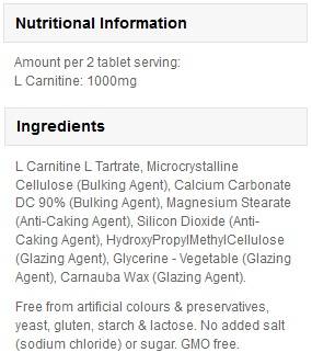 L-Carnitine Amino Acid - 90 Δισκία
