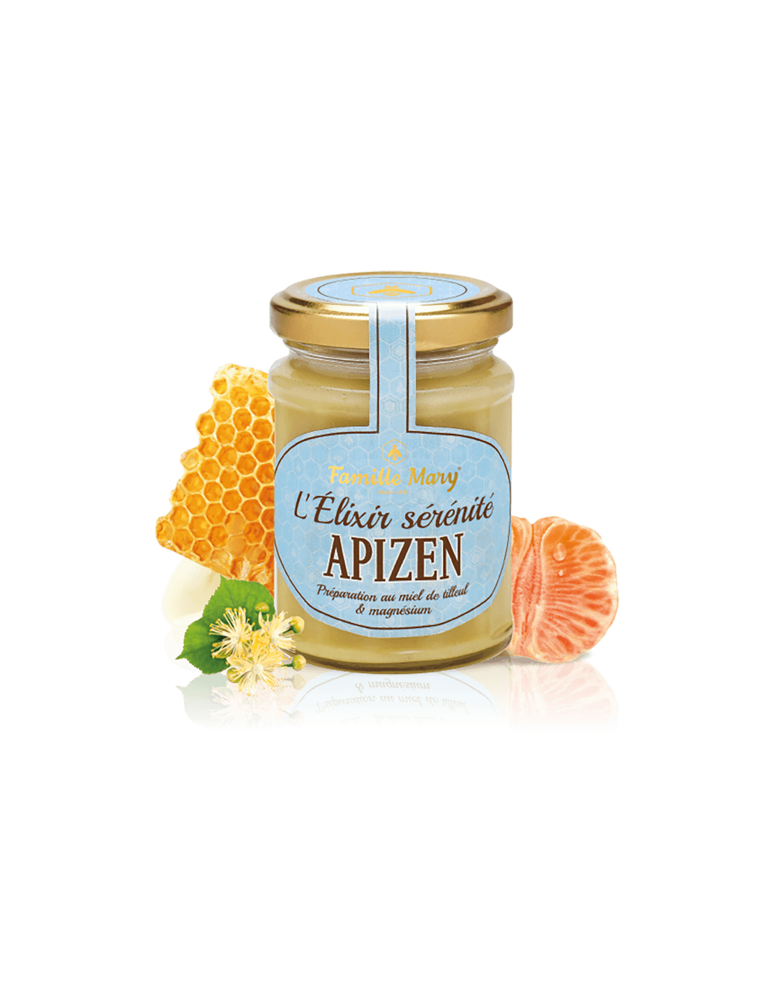 L 'elixir sérénité apizen/ apizen (Linden Honey + Magnesium and Red Mandarin Emidsicle), 200 G Famille Mary