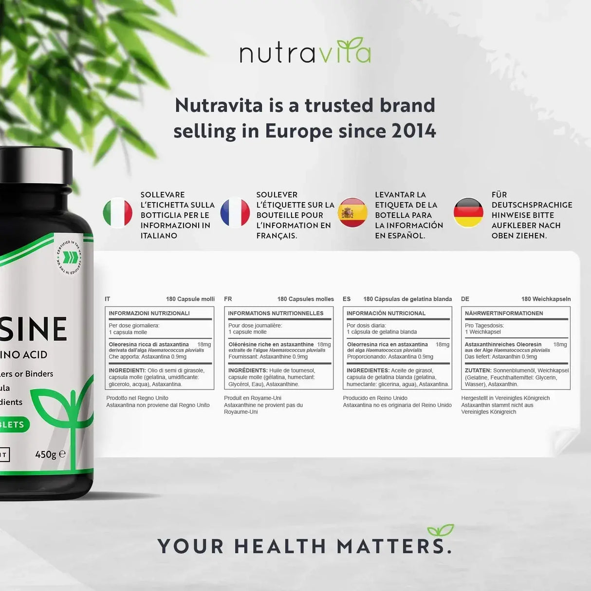 L-Lysine 1100mg 240 vegan δισκία