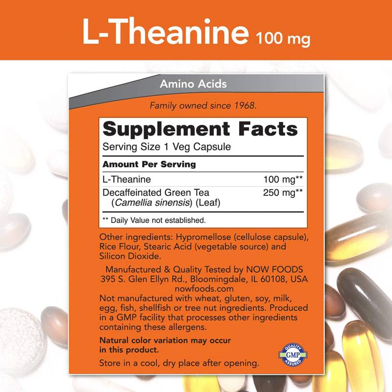 L -theanine 100 mg - 90 κάψουλες