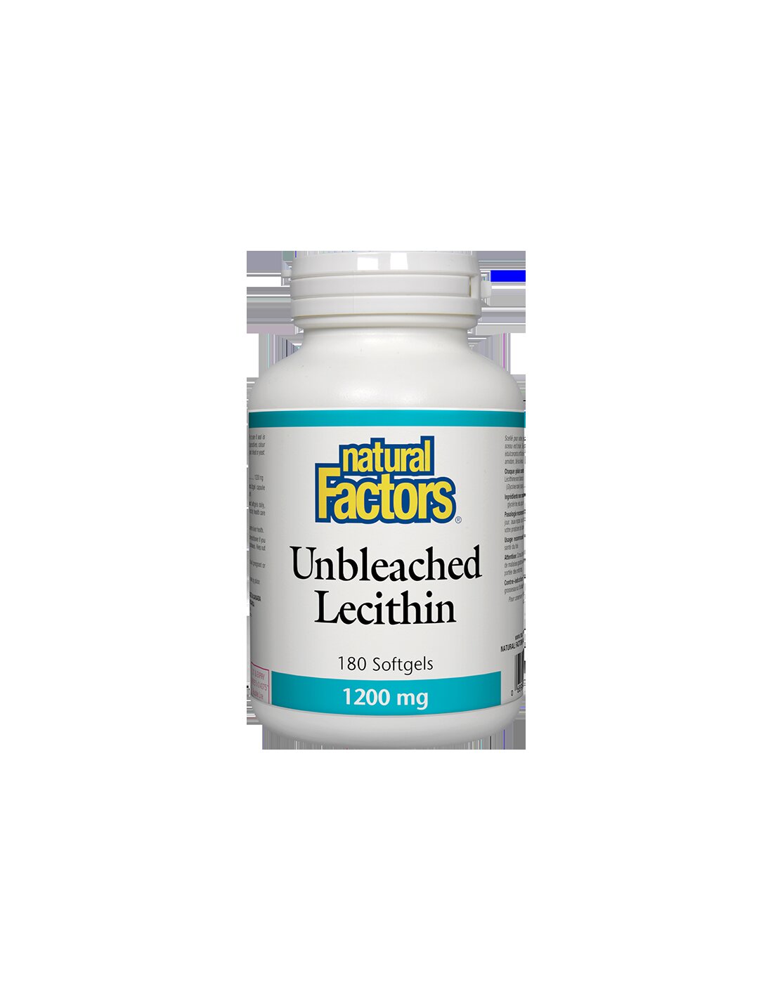 Λεκιθίνη χωρίς λεύκανση 1200 mg x 180 μαλακές κάψουλες <tc>Natural Factors</tc>