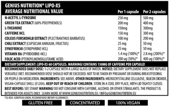 Lipo X5 - 60 κάψουλες