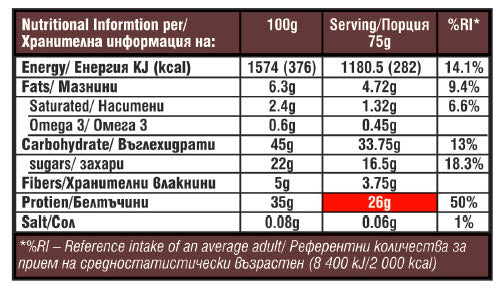 Mousse σοκολάτας MAXX Bar – 75 γρ