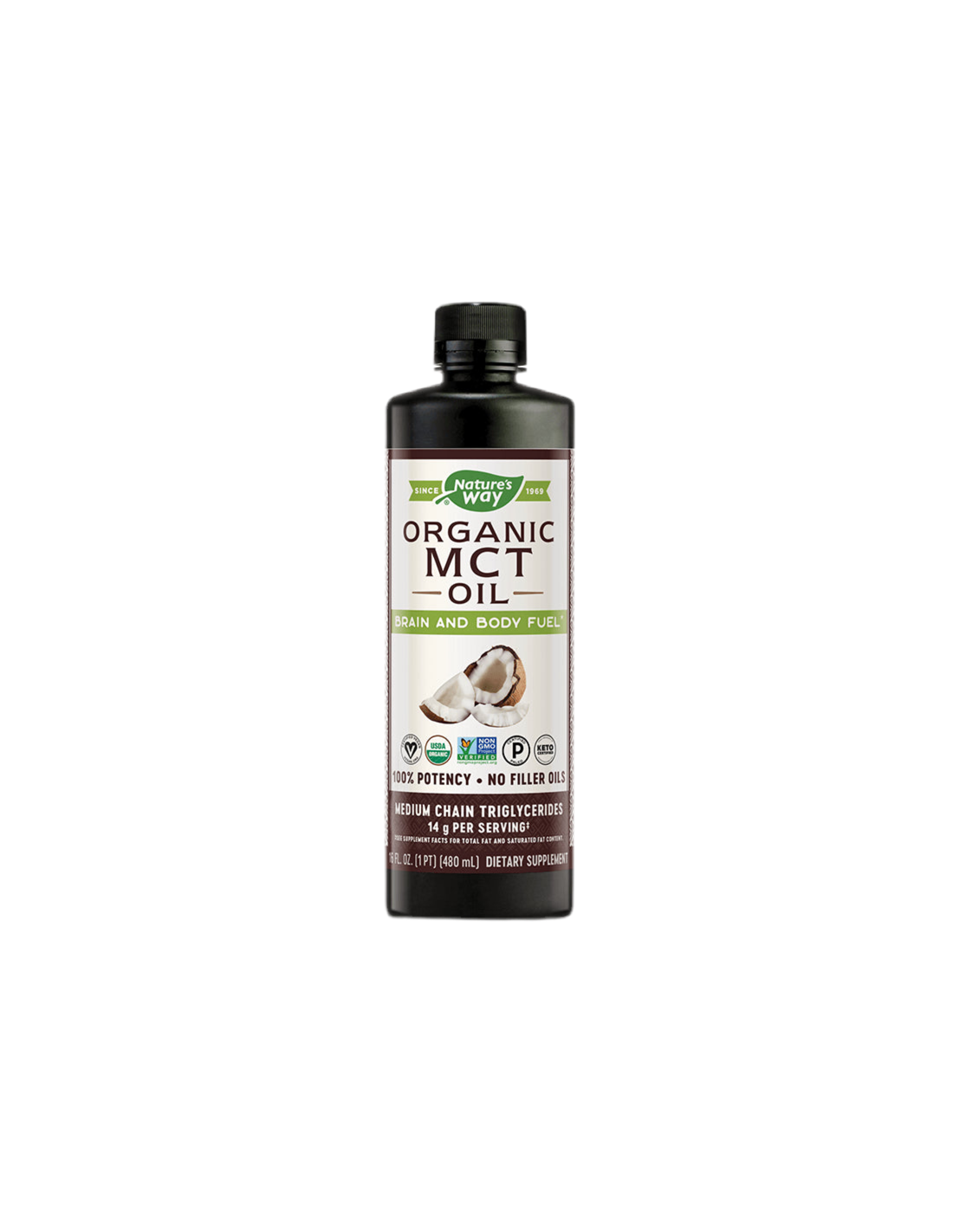 MCT OIL 100% Οργανικά - 480 ml