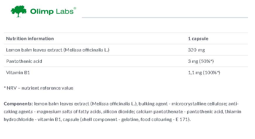 Melissa Premium Line 30 κάψουλες