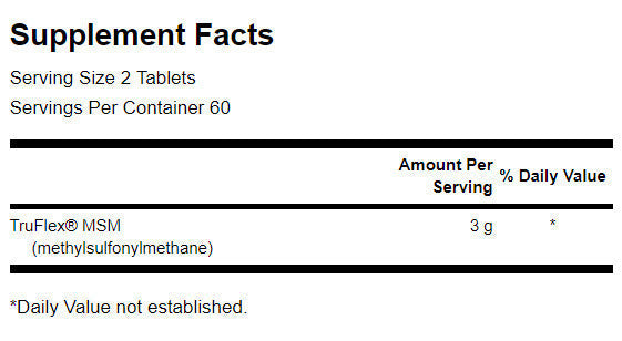 MSM 1500 mg - 120 δισκία