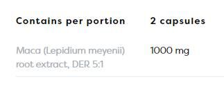 Maca 1000 mg - 60 κάψουλες