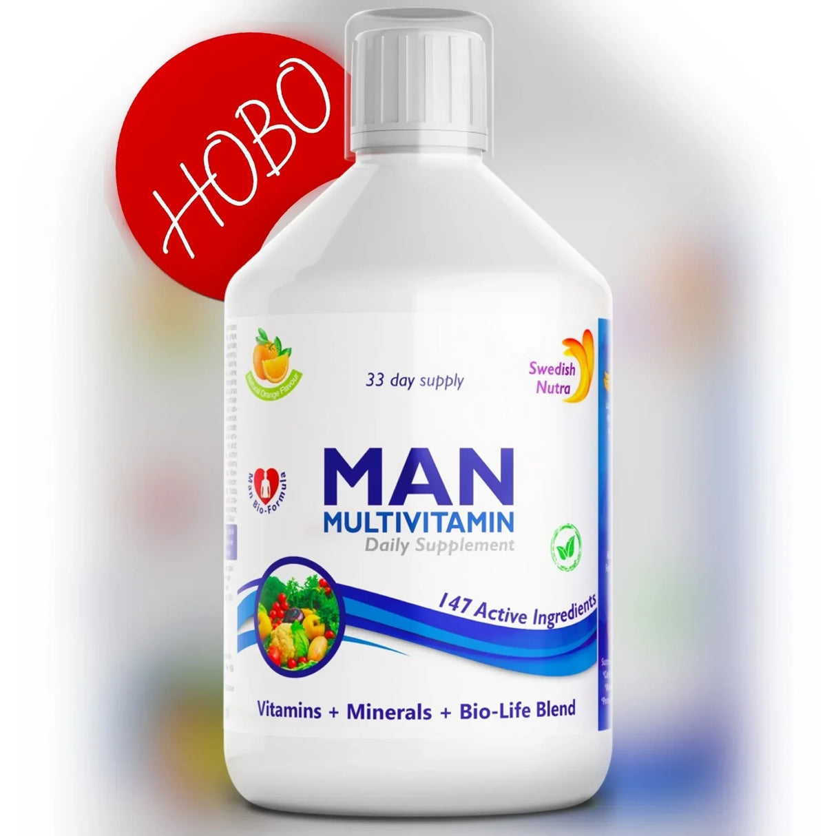 Man Multivitamins για άνδρες με κολλαγόνο 1497 mg - 147 δραστικά συστατικά /500 ml /