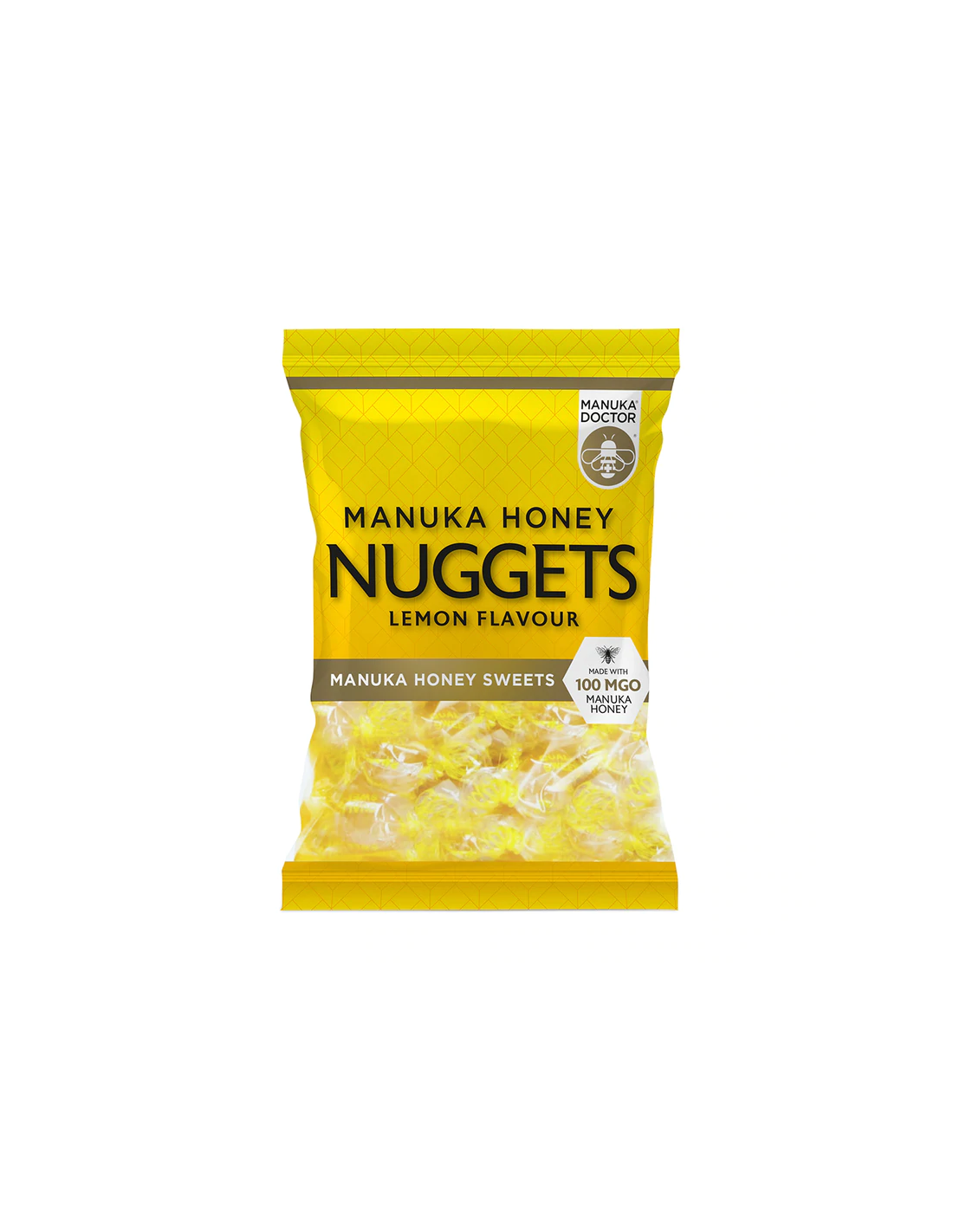 Manuka Honey Nuggets Lemor Flavor κατασκευασμένη με 100 mgo manuka μέλι, 120 g