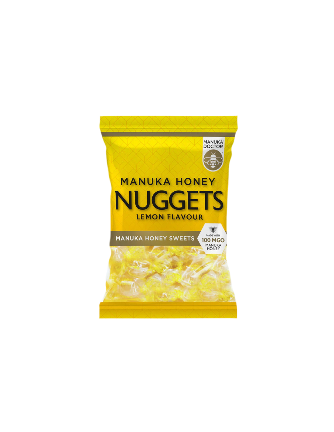 Manuka Honey Nuggets Lemor Flavor κατασκευασμένη με 100 mgo manuka μέλι, 120 g