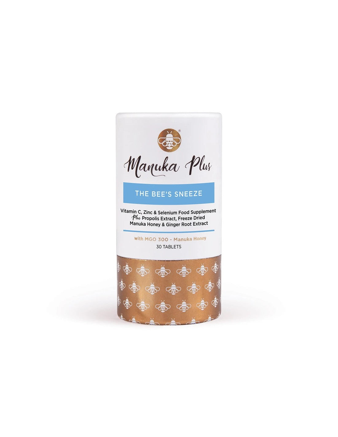 Manuka Plus® Το φτέρνα/ φόρμουλα της μελισσών για ισχυρή ανοσία με το Manuka Honey Mgo 300 x 30 δισκία