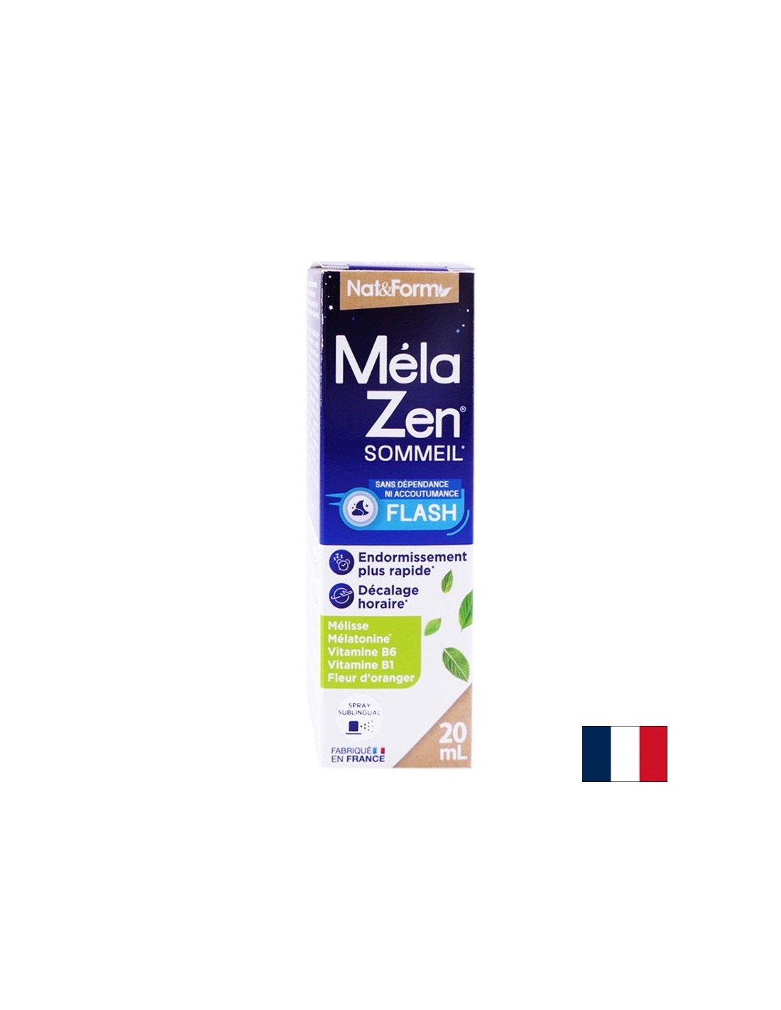 MelaZen® Sleep Spray με μελατονίνη, βάλσαμο λεμονιού, άνθη πορτοκαλιάς και βιταμίνη Β1 και Β6, στοματικό σπρέι x 20 ml