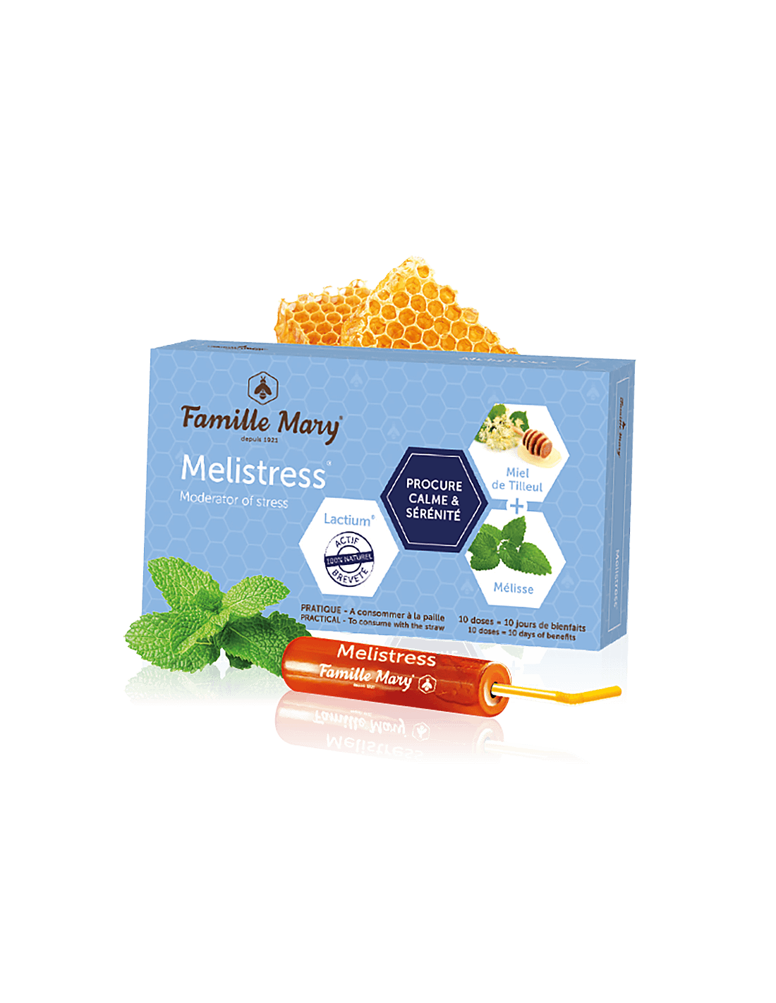 Αμβούλα Antistress (με βάλσαμο λεμονιού και μέλι), 10 τεμ.