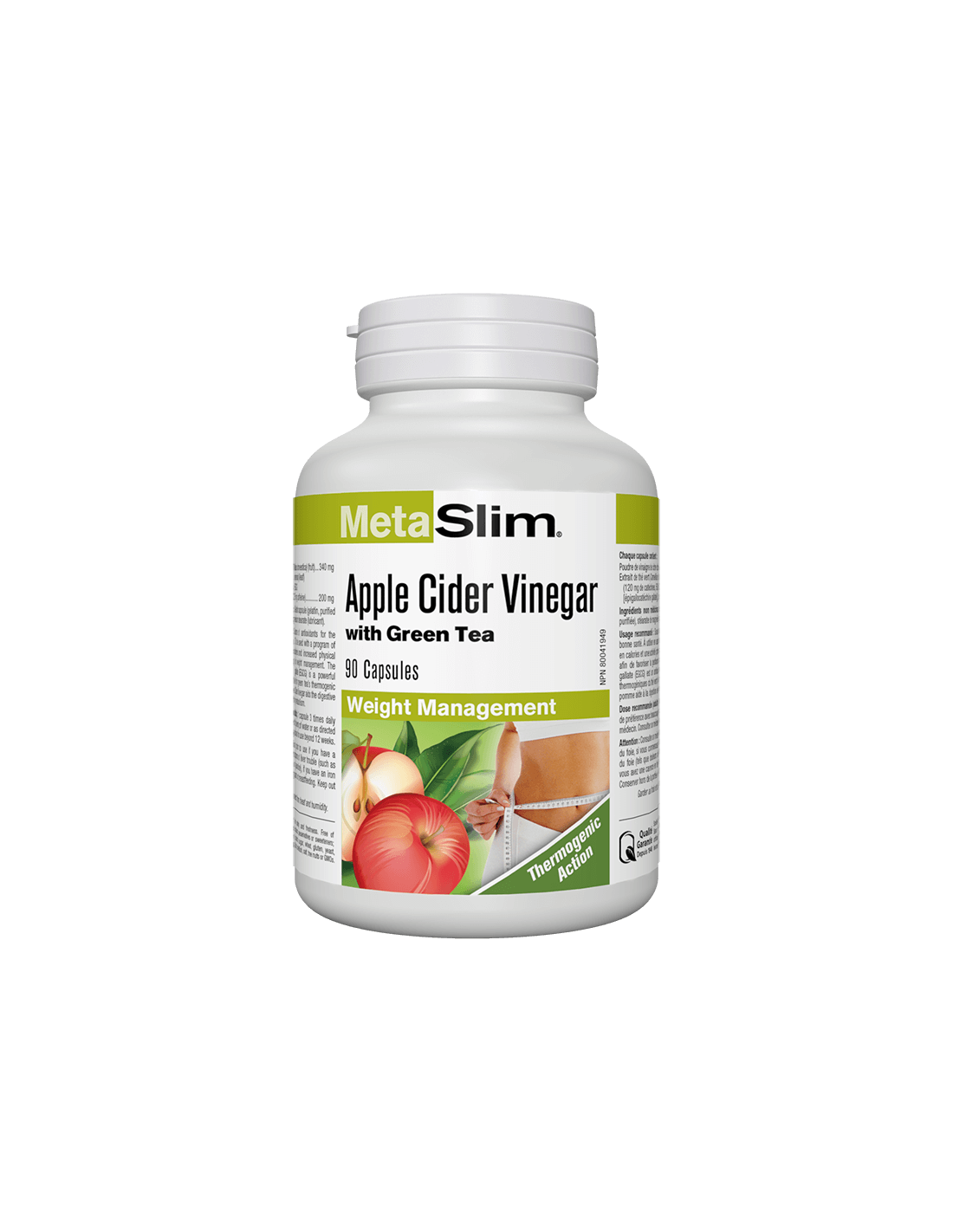Metaslim® Apple Cider ξίδι - ξύδι μήλου + πράσινο τσάι, 90 κάψουλες