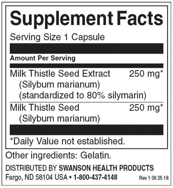 Milk Thistle 250 mg - 120 κάψουλες