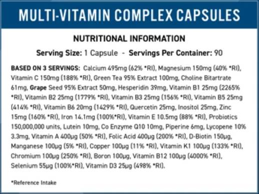Multi-Vitamin Complex Vitality - 90 κάψουλες