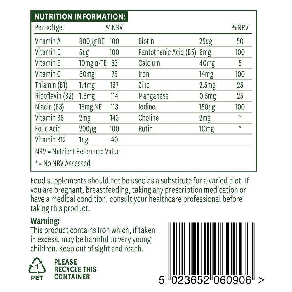 Multi-Vitamins & Minerals (Multi-Vitamins & Minerals) 90 Softgels NatuesAid