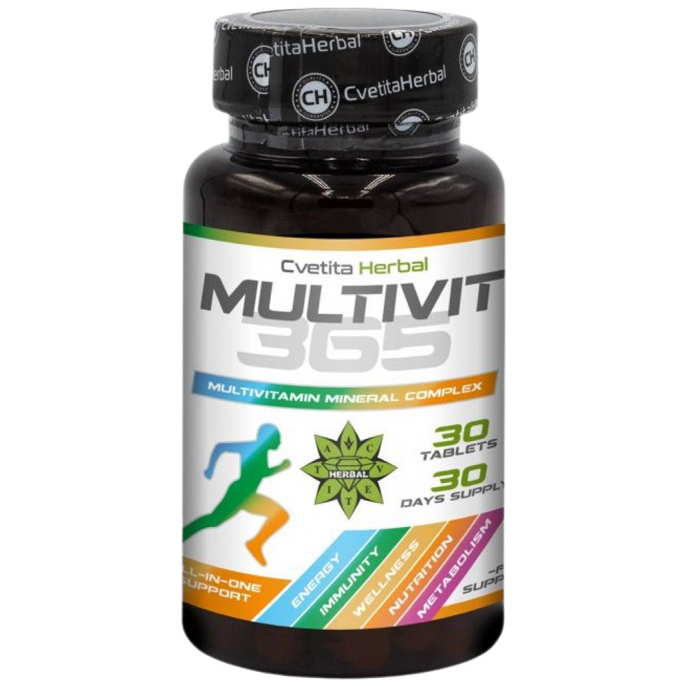 Multivit 365 - Πολυβιταμίνες και ορυκτά - 30 δισκία