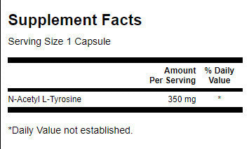 Καψάκια Ν-ακετυλο L-τυροσίνης 350 mg-60