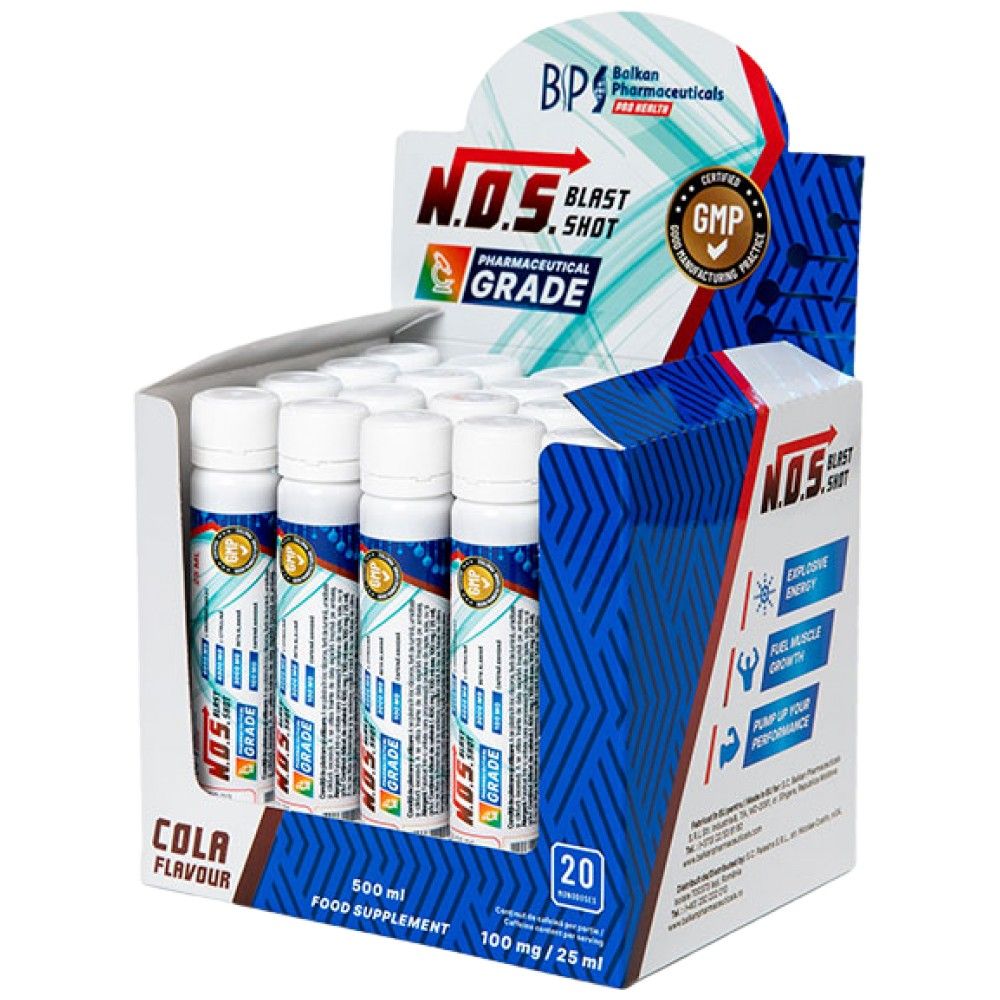 Nos Blast Shot | Προ -προπόνηση - 20 x 25 ml