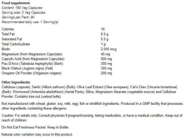 Υποστήριξη Candida | Candida Clear - 90 κάψουλες