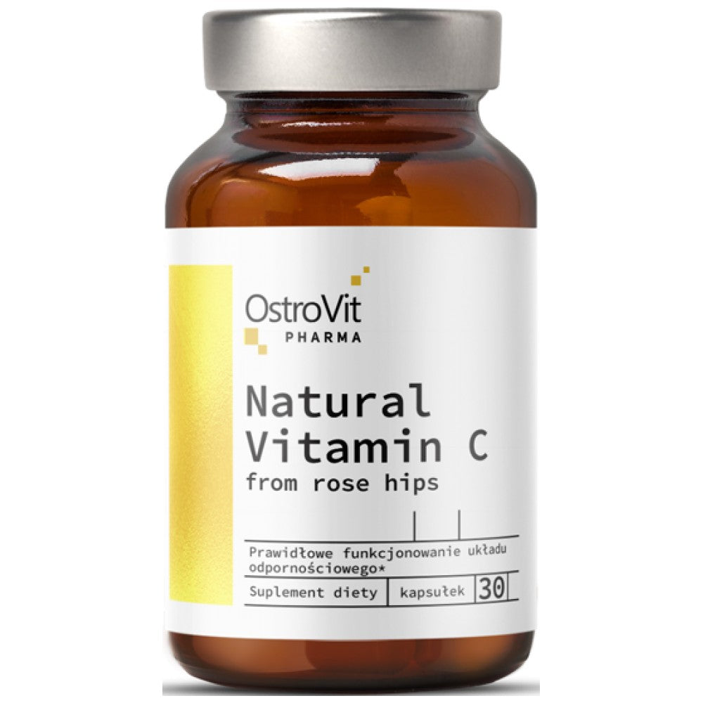 Φυσική βιταμίνη C 1000 mg/από ροδόχους 30 κάψουλες