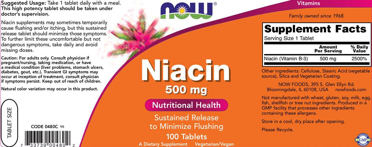 Νιασίνη 500 mg - 100 Δισκία