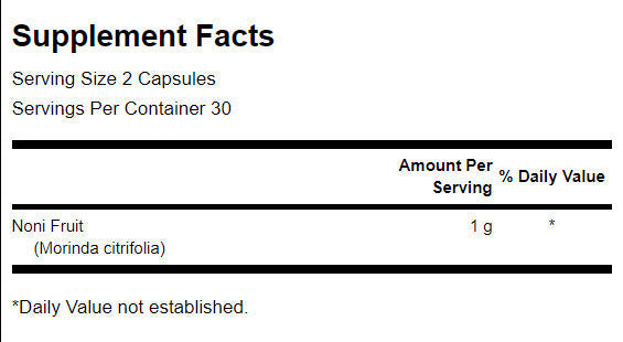 Noni 500 mg - 60 κάψουλες