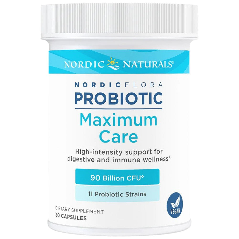 Σκανδιναβική Flora Probiotic Μέγιστη Φροντίδα | 90 δισεκατομμύρια ενεργά κύτταρα - 30 κάψουλες