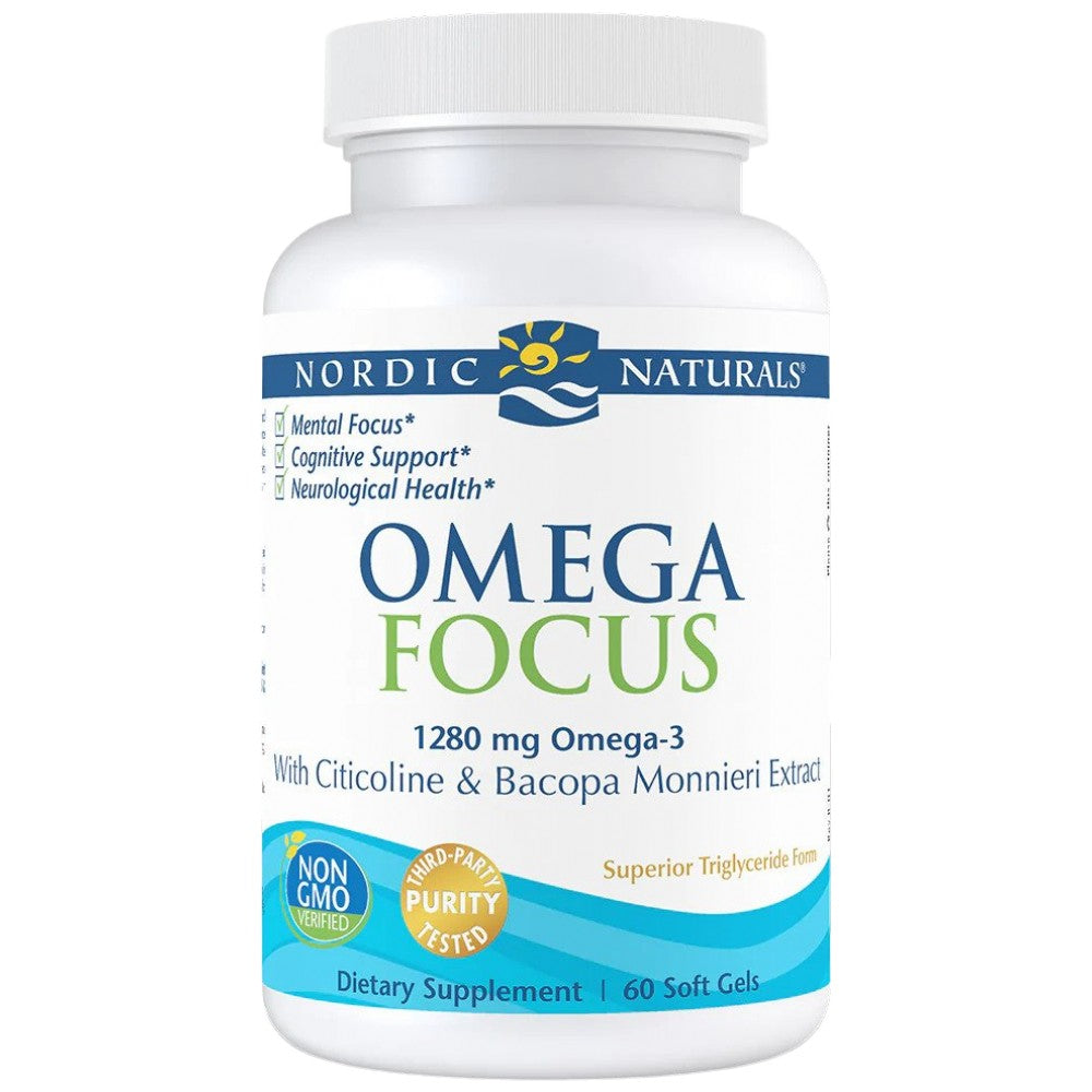 Omega Focus 1280mg | Με κάψουλες Citicoline και Bacopa 60 Gel