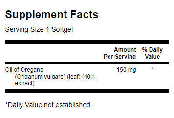 Λάδι ρίγανης 150 mg - 120 κάψουλες πηκτής