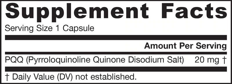 PQQ 20 mg - 30 κάψουλες