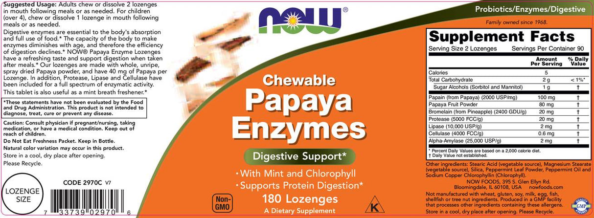 Papaya Enzymes - 360 Μασώμενα Δισκία