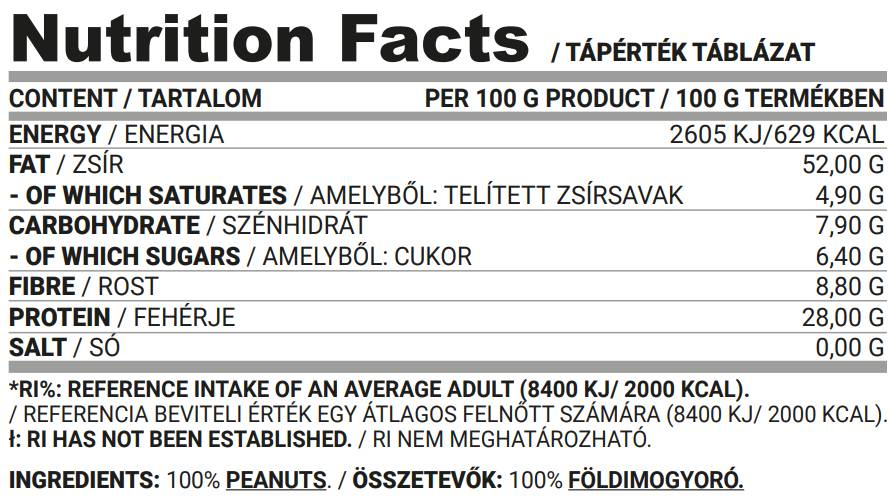 Ομαλό φυστικοβούτυρο | Κέτο φιλικό 450 γρ
