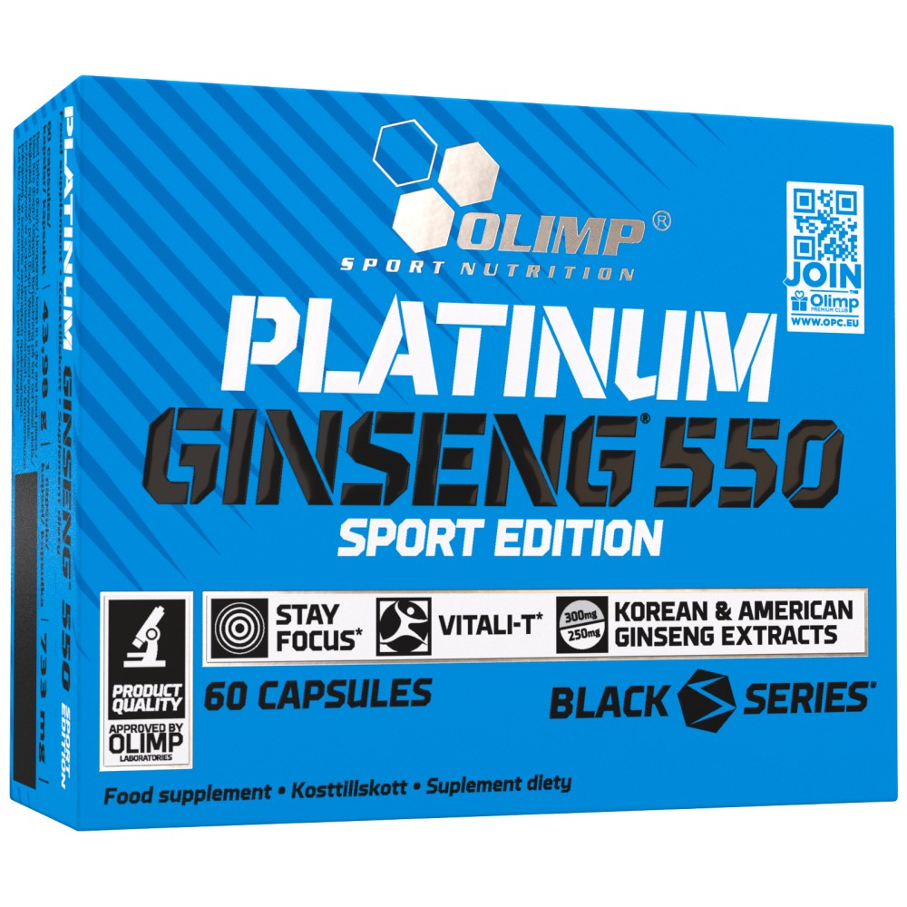 Platinum Ginseng ™ Sport Edition 550 mg - 60 κάψουλες