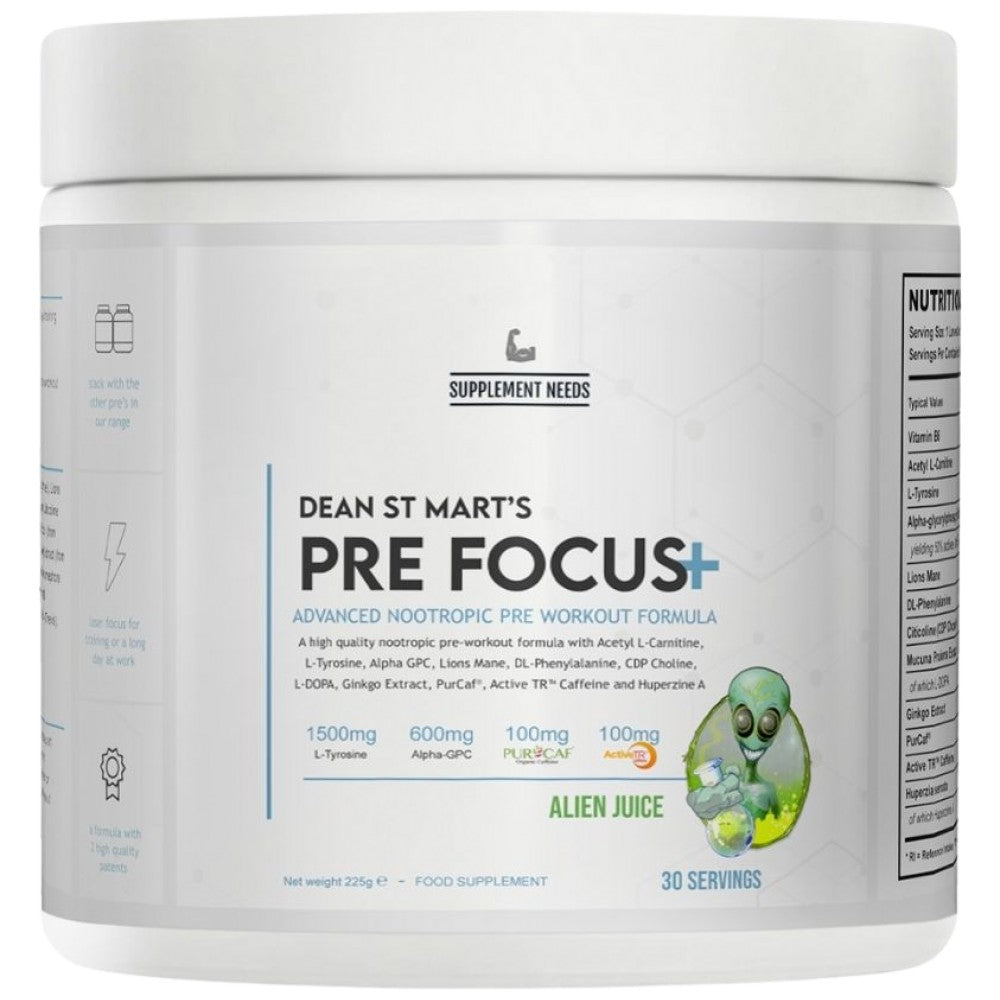 Pre Focus+ | με διεγερτικά & Νοοτροπικά - 225 γραμμάρια