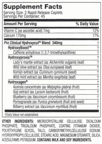 Pro Clinical Hydroxycut Lose Weight 50% Bonus 90 κάψουλες
